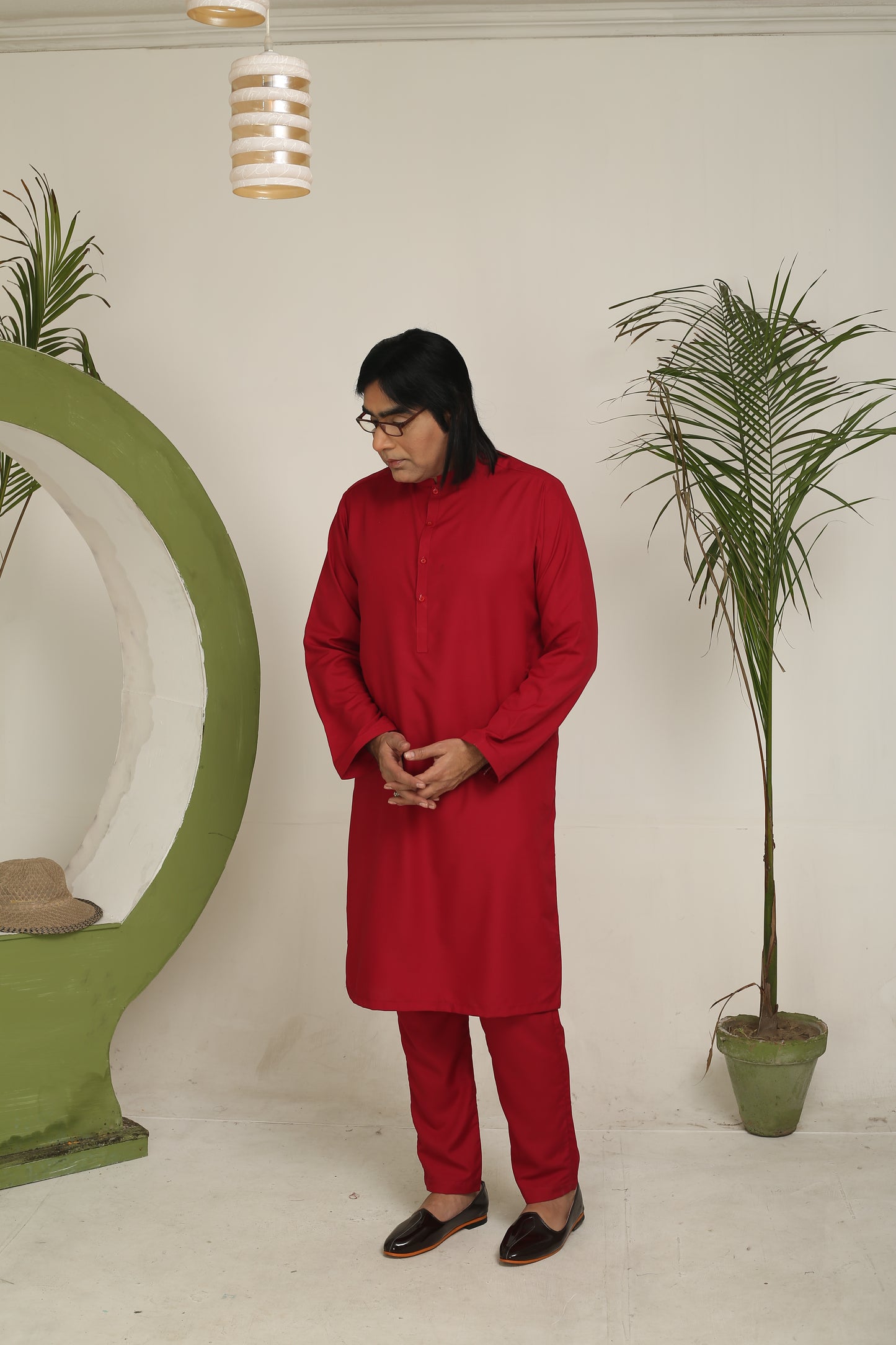 Plain Red - Wash n Wear Fabric