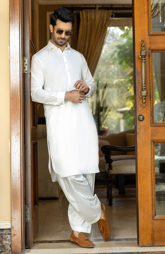 Pearl White - Wash n Wear Fabric