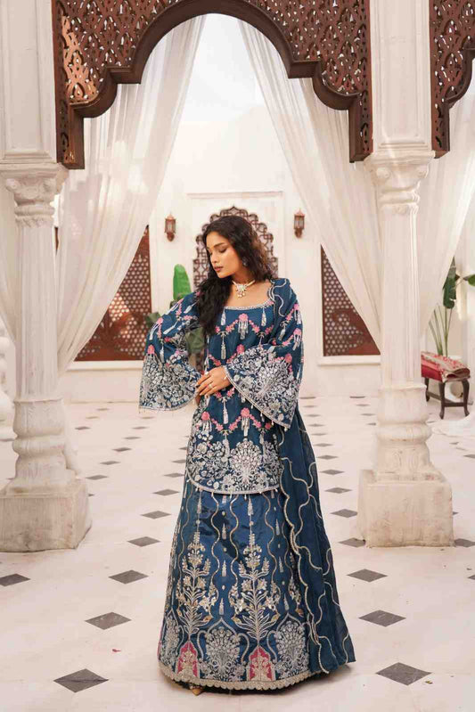 Lorisha - Embroidered Raw Silk