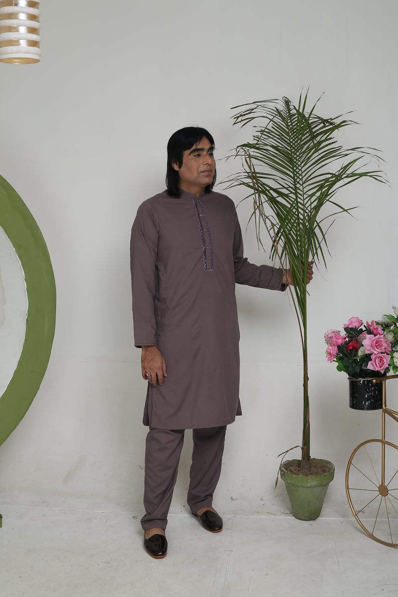 Grey - Wash n Wear Fabric