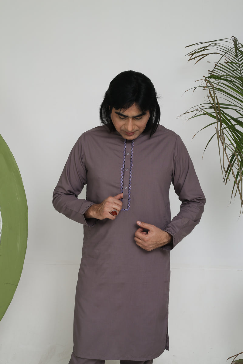 Grey - Wash n Wear Fabric
