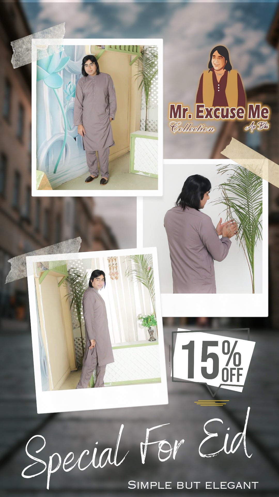 Grey Plain Kurta Pajama