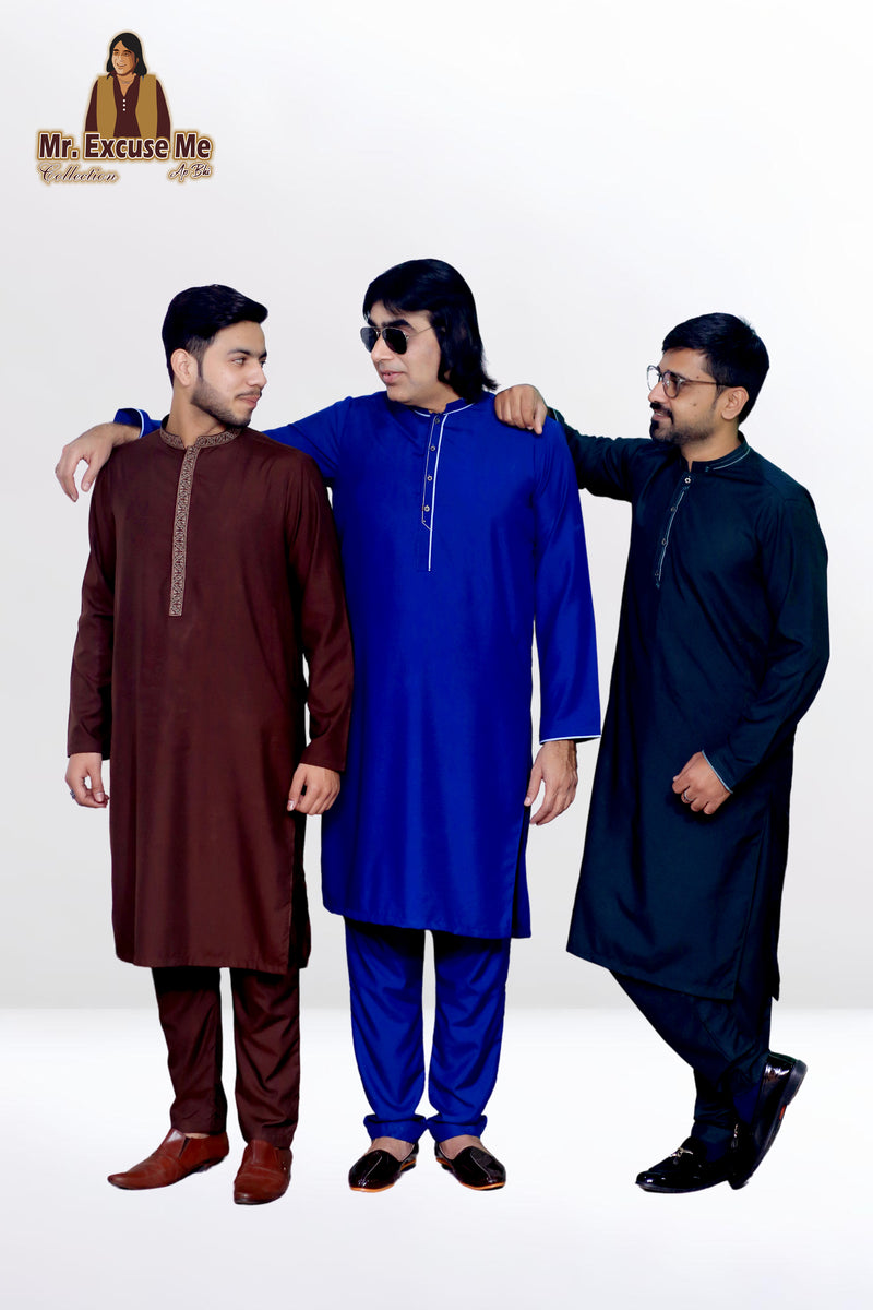 Navy Blue - Wash n Wear Fabric