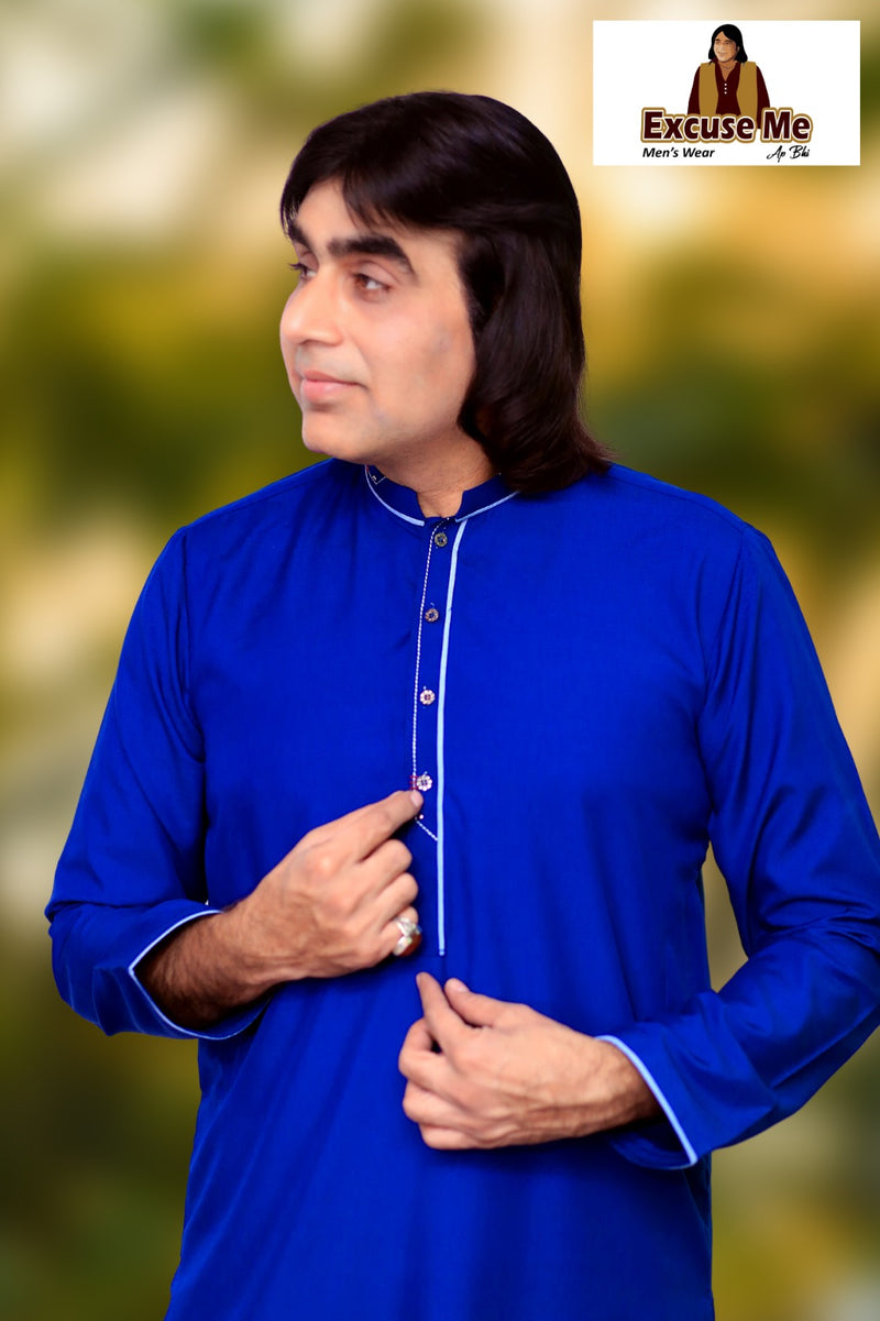 Navy Blue - Wash n Wear Fabric