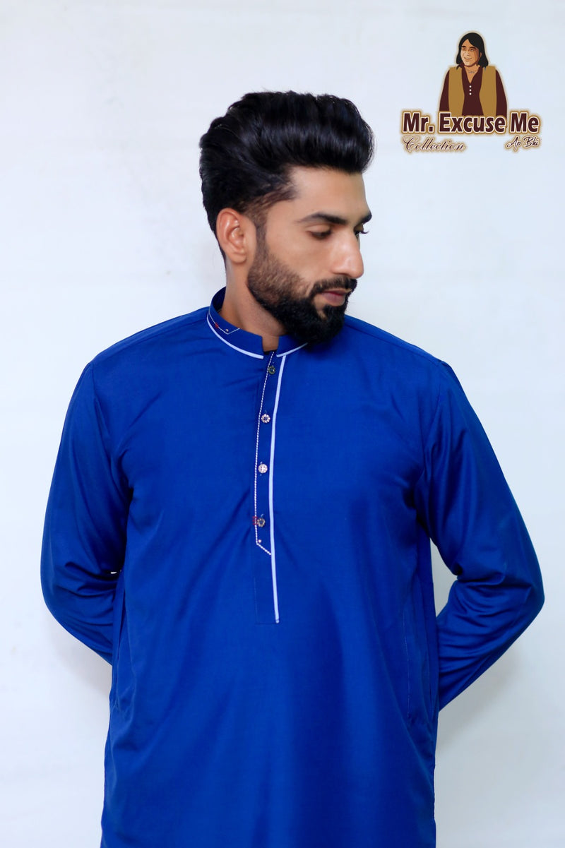 Navy Blue - Wash n Wear Fabric