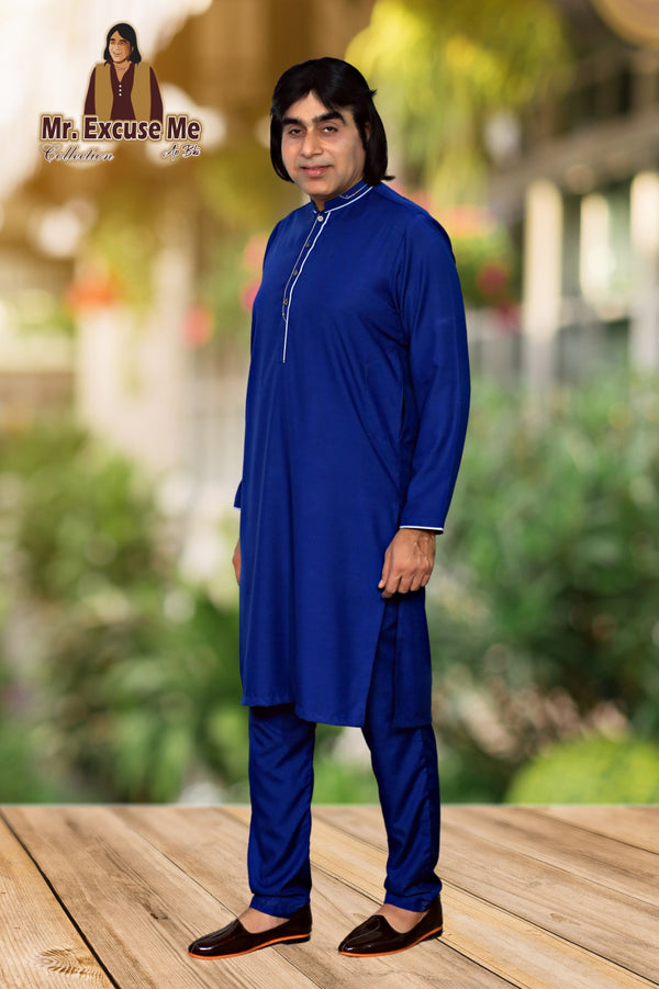 Navy Blue - Wash n Wear Fabric
