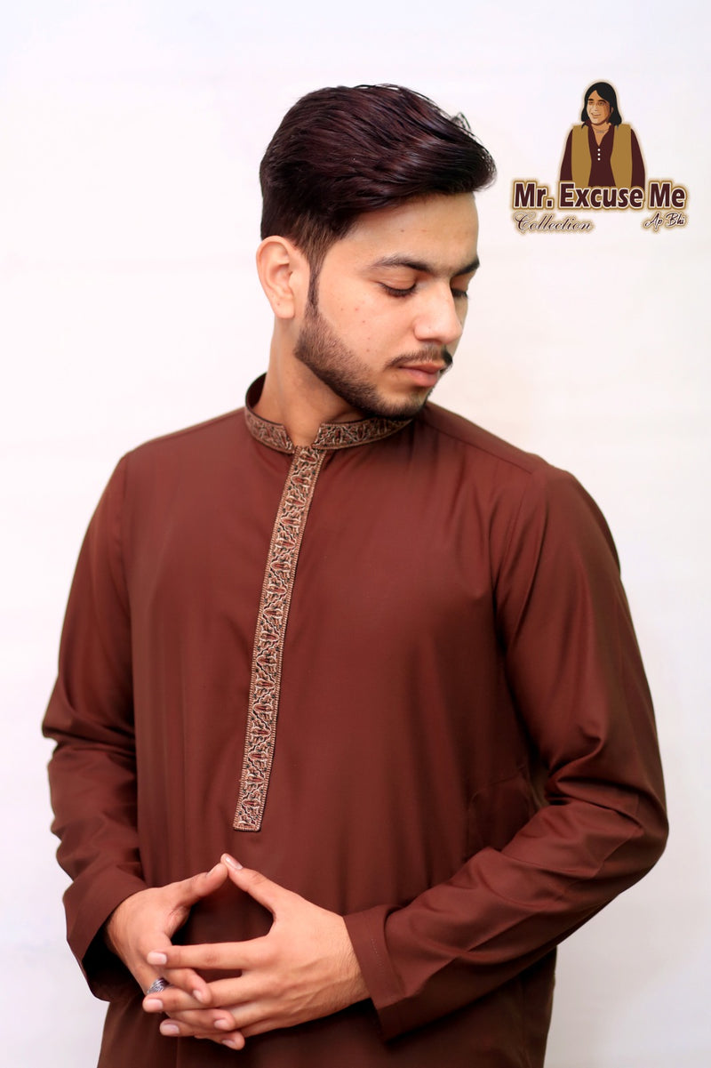 Maroon - Wash n Wear Fabric