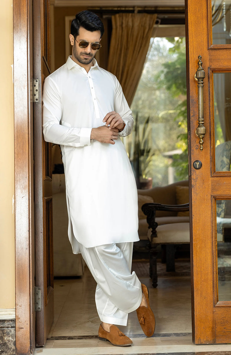 Pearl White - Wash n Wear Fabric