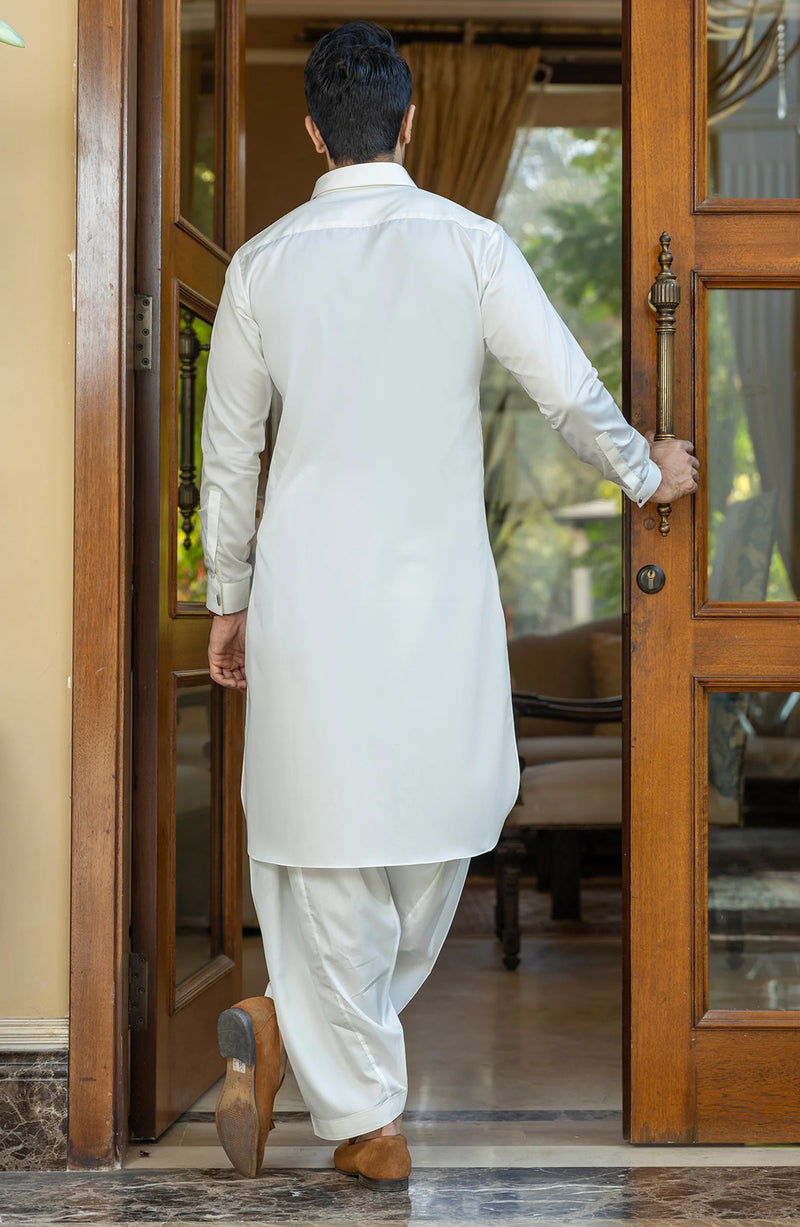 Pearl White - Wash n Wear Fabric