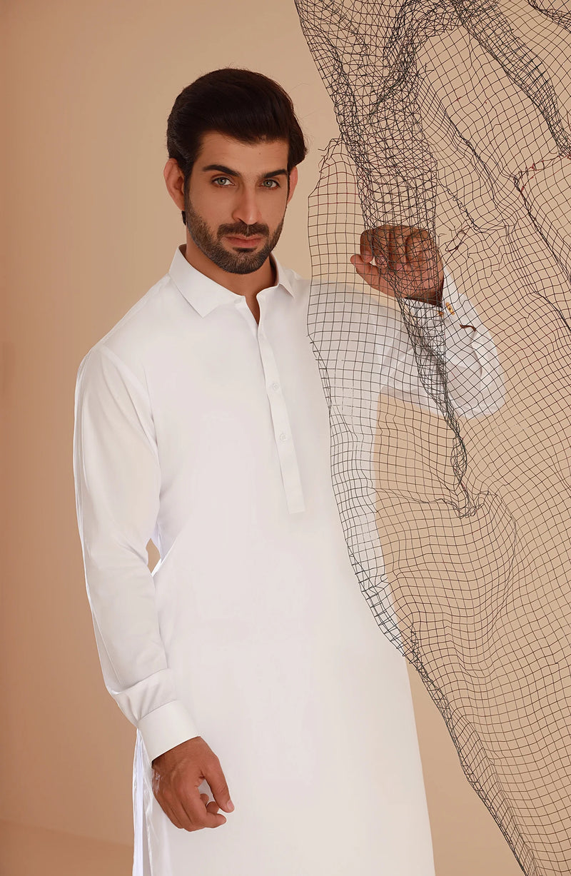 Milky White - Wash n Wear Fabric