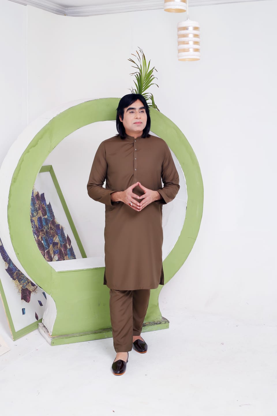 Mehndi Color Kurta Pajama