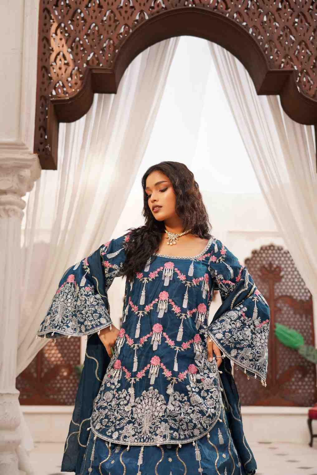 Lorisha - Embroidered Raw Silk