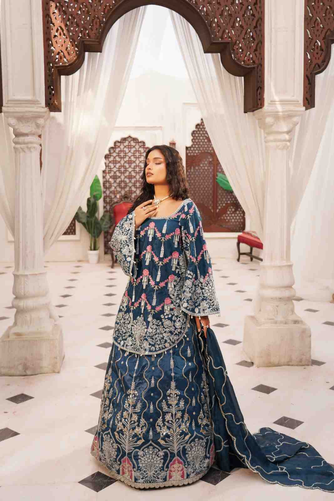 Lorisha - Embroidered Raw Silk