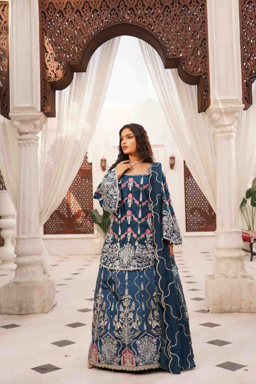 Lorisha - Embroidered Raw Silk