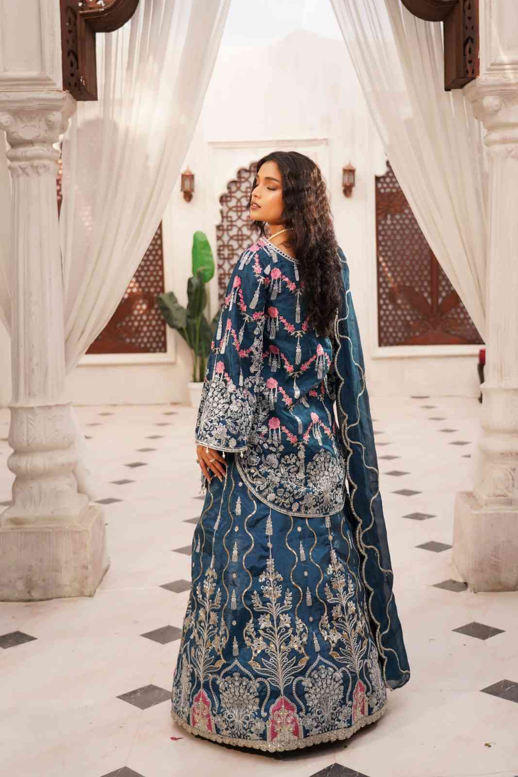 Lorisha - Embroidered Raw Silk