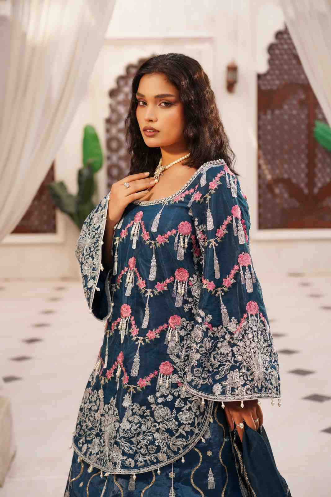 Lorisha - Embroidered Raw Silk