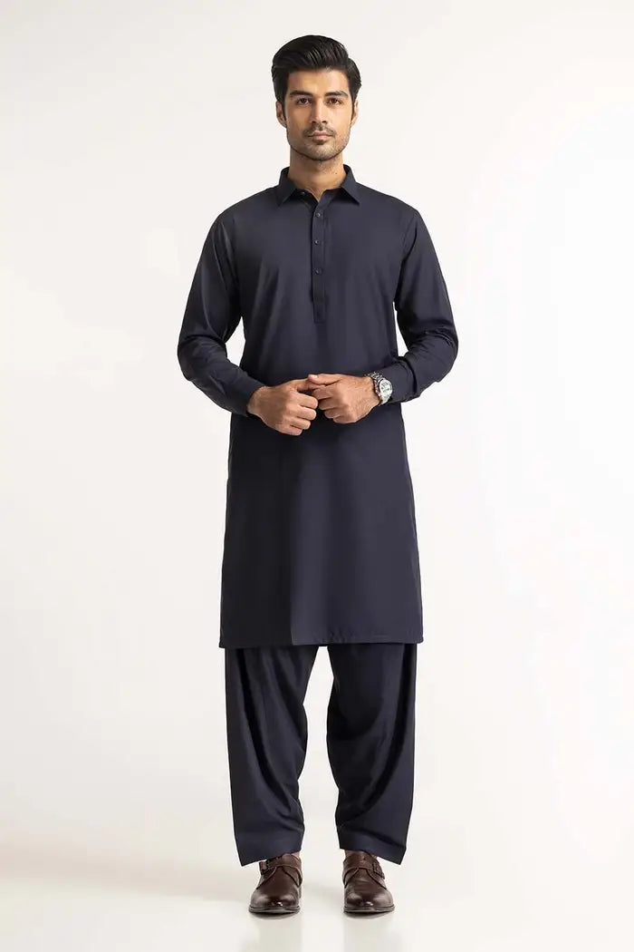 Light Black - Wash n Wear Fabric