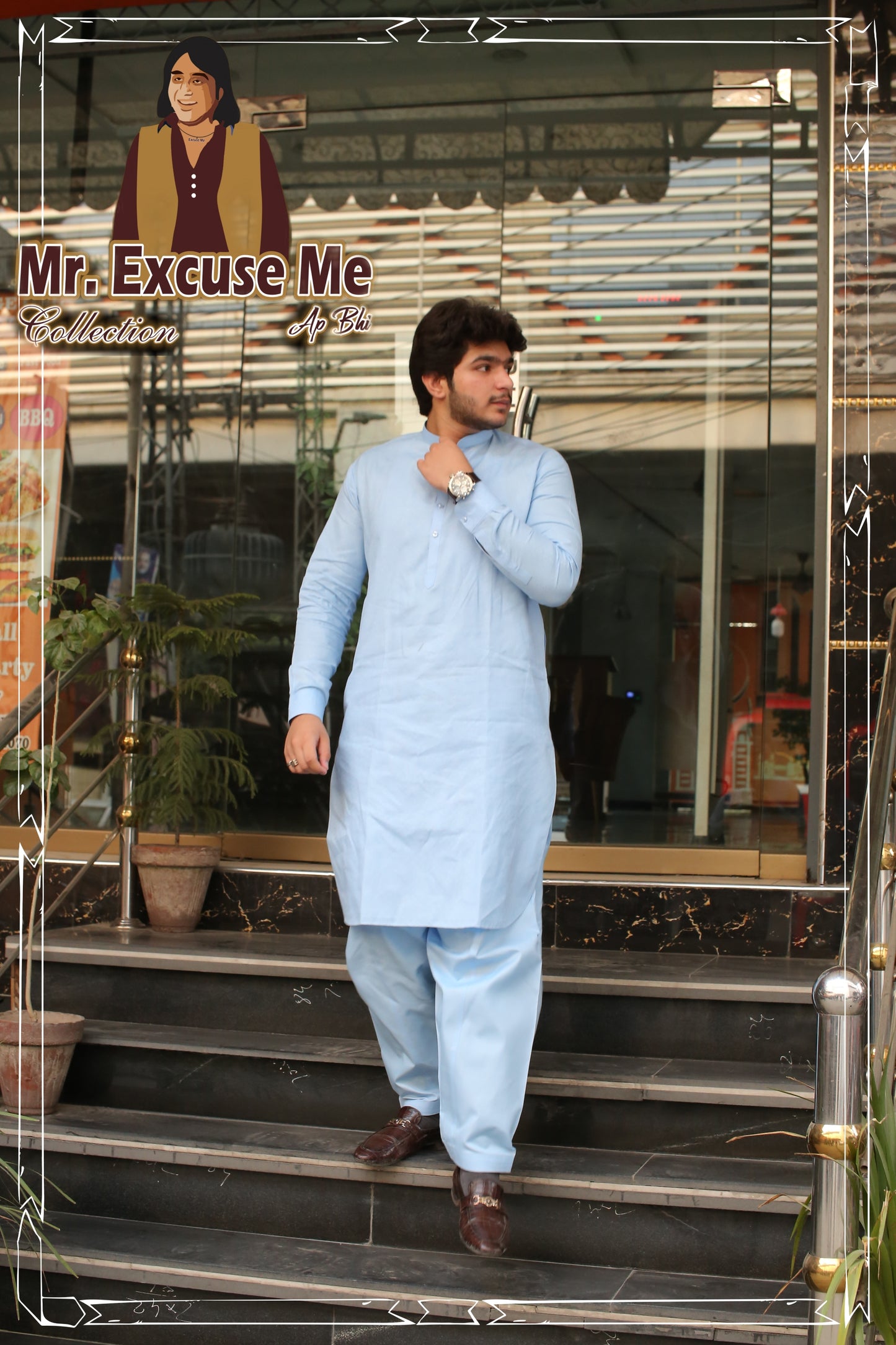 Branded and high Quality Sky blue kurta Pajama for Men's.